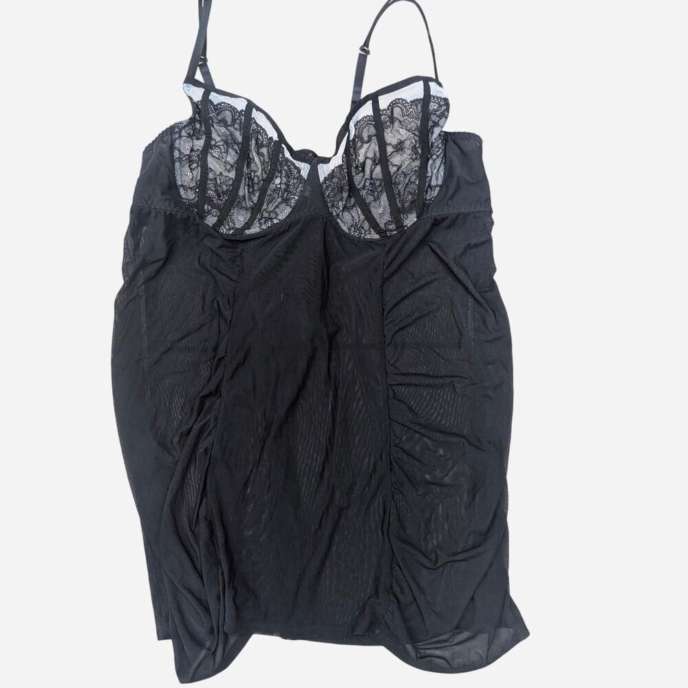 NWT Black Lace Lingerie Dress plus G String